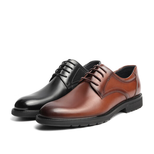 Belle Business Leather Chaussures Cow's Cow Cuir Commuter Formal Leather Chaussures Chaussures de mariage A0558CM1 Black 2 41