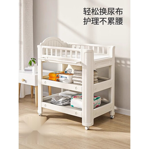 创京懿选婴儿换尿布操作台尿布台护理台多功能新生儿按摩抚触可折叠宝宝台 尿布台【HDPE-食品级-0甲醛 框架结构_其他_组装