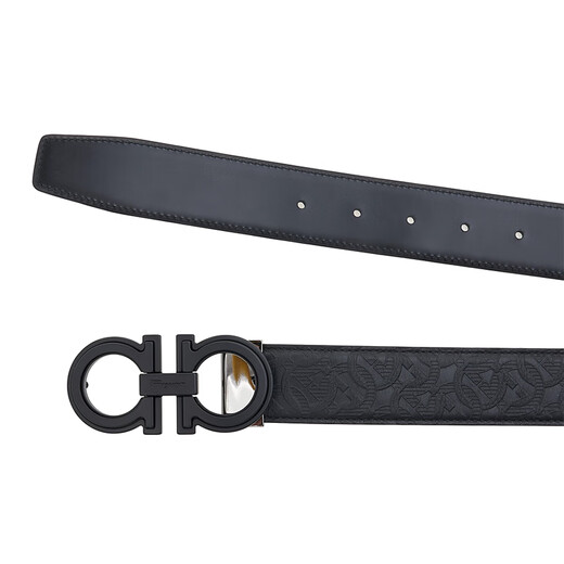 
Ferragamo Belt LOGO Printed Men's Fashion Casual Belt Black 0749930-S 105