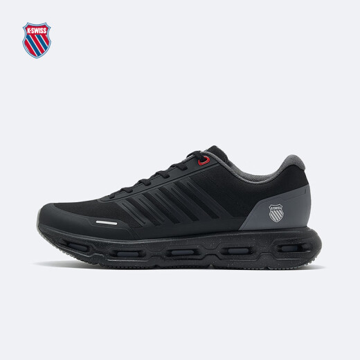 盖世威（K·SWISS）跑鞋男春季新款时尚舒适减震运动透气休闲鞋9277-M 030纯黑/梦幻银 41