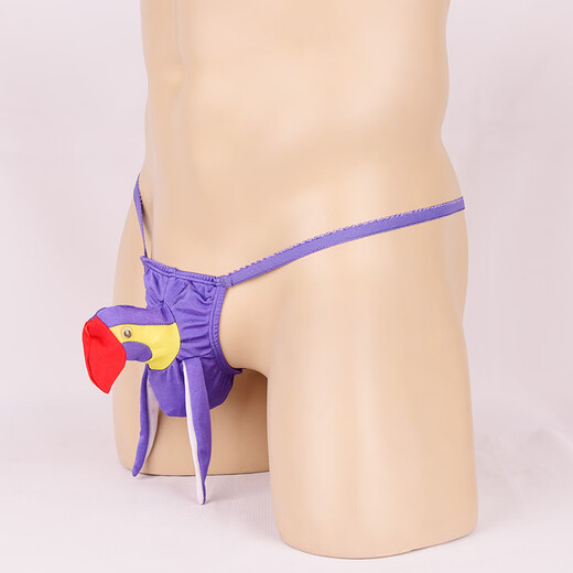 Cinturón de ropa interior sexy para hombres tanga de tía de juego creatividad creativa divertida y sexy ropa interior pájaro cabeza t-toss shishima rojo