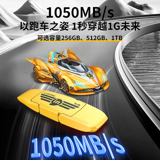 Jiunei USB3.2 Mobile Solid-State USB Drive Type-C Double Interface Tablet Mobile Tablet USB Drive de lecture de grande capacité 1050 Mo / s Support HongMeng / Android / Apple 15/16 Series IU8 [1TB]