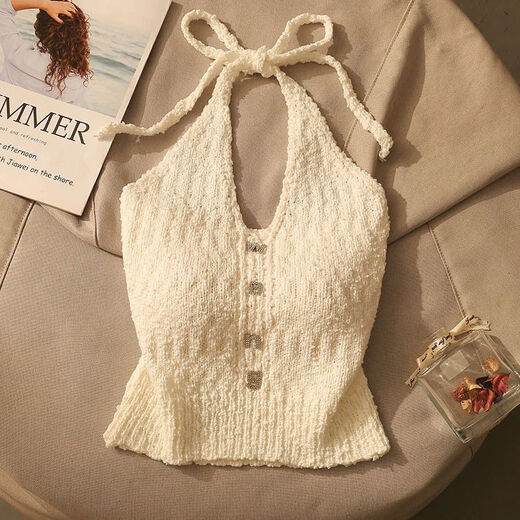 XEYC strapless strapless bra for women, Hong Kong style halter neck strap, fashionable and sexy hot girl, beautiful back and slim fit, milky white style M 80-95