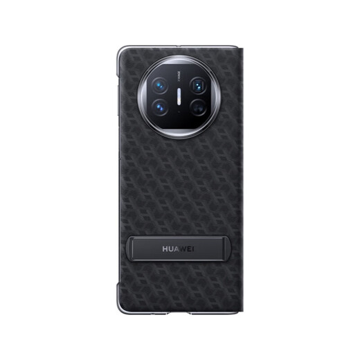 Huawei Original Mate X5 Téléphone mobile Étui en cuir X5 Couverture protectrice multidirectionnelle Couverture de protection pliante Smart Window Flip Type de Collecteur Version Générale en cuir Sentiment complet Business Anti-Fall Original Matex5 / Collector's Version Universal Multidirectional Bracket Window Cover 丨 Black Black