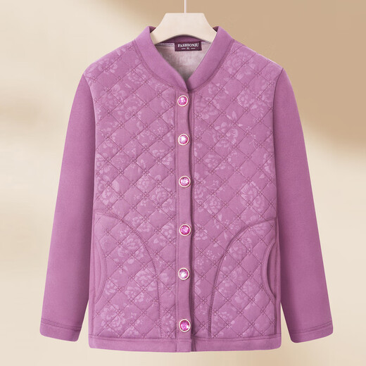 Fengxiao Mom's new winter clothing for women, grandma's clothing, velvet thickened warm tops, new winter cold-proof jackets for middle-aged and elderly people