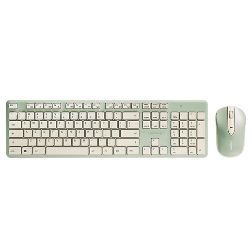 CHERRY Cherry DW2300 Key and Mouse Set Wireless Keyboard and Mouse Set Computer Office Business Full Size Light Sound Film Keyboard Slim Office Supplies WF13B DW2300 Key and Mouse Set Fruit Green