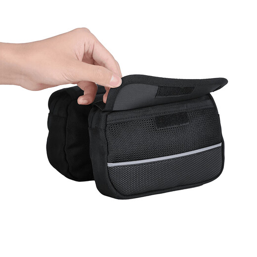 
Xidesheng (xds) bicycle bag double saddle bag road mountain bike upper tube bag waterproof multi-function beam charter front bag cycling equipment black
