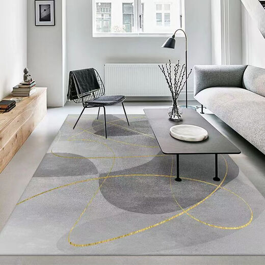 Xuxian light luxury living room carpet floor mat coffee table mat bedroom living room carpet home entrance anti-slip mat large area carpet light luxury-01 100*200 cm