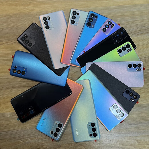 OPPO Reno5pro original back cover reno6 original glass back case reno5k mobile phone battery cover back screen cover Reno5Pro Galaxy Dream original back cover with mirror