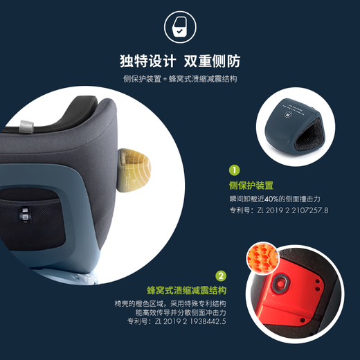 SWANDOO【新品首发】Marie5儿童安全座椅0-4岁婴儿宝宝360旋转汽车用 浅茶灰