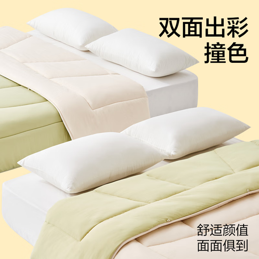 NetEase Yanxuan soy fiber quilt with core thickened quilt in winter double quilt student dormitory keep warm green 220*240