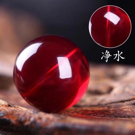 Fat Donglai same style amber single bead blood amber Burmese with Baltic beads single beeswax bracelet 6mm 2 beads