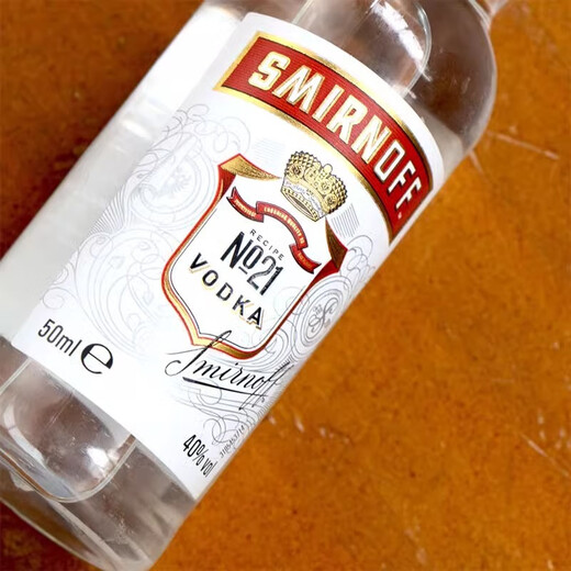罗曼湖 洋酒 伏特加 威士忌 朗姆酒小瓶酒版酒伴便利店调酒基酒 斯米诺红牌伏特加50ml*1瓶