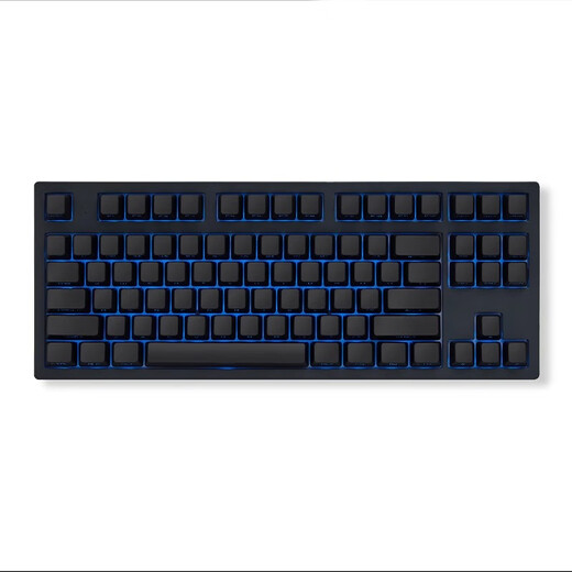 腹灵mk870pro黑莓侧刻机械键盘蓝牙有线无线客制化电脑游戏静音办公 【单模】黑曜石Pro+纯黑侧刻 青轴 87键