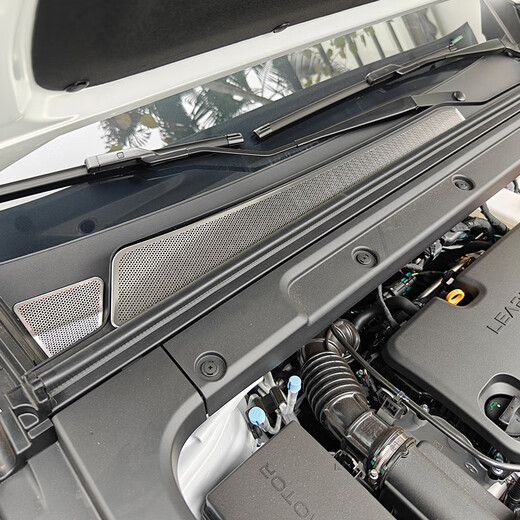 Yusenyi is suitable for Leapmoon C10/C16 hood air inlet protective cover, front hood water channel anti-clogging car, Leapmoon C16 trunk bass cover, silver titanium 1-piece set