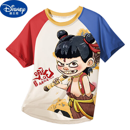 Disney Children's Pyjamas Little Boy Modal Dünner Sommerjunge mittel und große Kinder dreiteilige Heimkleidung Nezha Frühling und Sommer 1m-ST-12353 170 14 Größen (130-140) cm