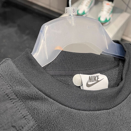 Nike sweatshirt jacket men's winter new fleece sportswear warm casual round neck pullover top DD4855-010/black/inner fleece 2XL/suggested 180-190Jin[Jin equals 0.5 kg]