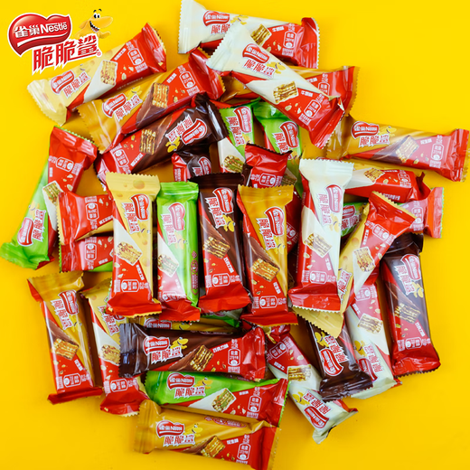 Nestle Crispy Shark Chocolate Wafer Biscuit Bulk Internet Celebrity Snacks Hungry Food Snacks Student Office Snacks Crispy Shark Mixed Flavors 40 Bars 500g