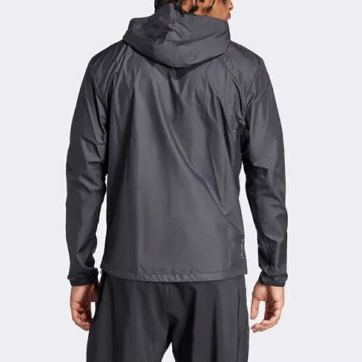 阿迪达斯（adidas）官方外套男装25春新款户外健身训练运动服三条纹防风连帽休闲夹克 IN1483 XL
