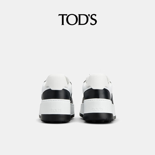 Tods* Special 40% off official thick-soled fashionable and comfortable sports and casual shoes tods women's shoes white/black 37 It is recommended to order half a size smaller