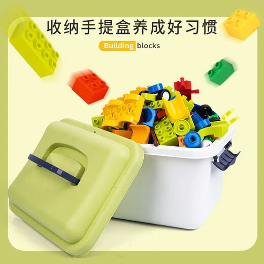 凯蒂奥儿童积木拼装大颗粒3到6岁立体拼图女10智力开发动脑玩具男孩 300大颗粒 2底板 汽车包