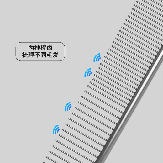 POPOCOLA Pet comb, knot-removing cat comb, long-haired cat comb, special comb, puppet cat hair comb, dog hair comb, pet comb, medium size 19*3.5cm