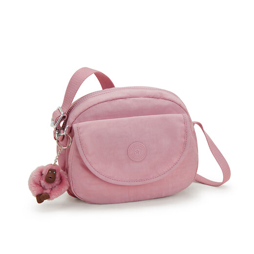
Kipling women's new lightweight and fashionable cute travel one-shoulder crossbody bag oblique shell bag birthday gift STELMA light powder small bag