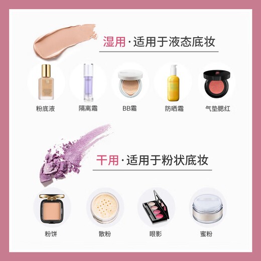 Youjia UPLUS strawberry mousse beauty egg makeup egg makeup non-eating powder makeup puff 4 pieces dopamine style