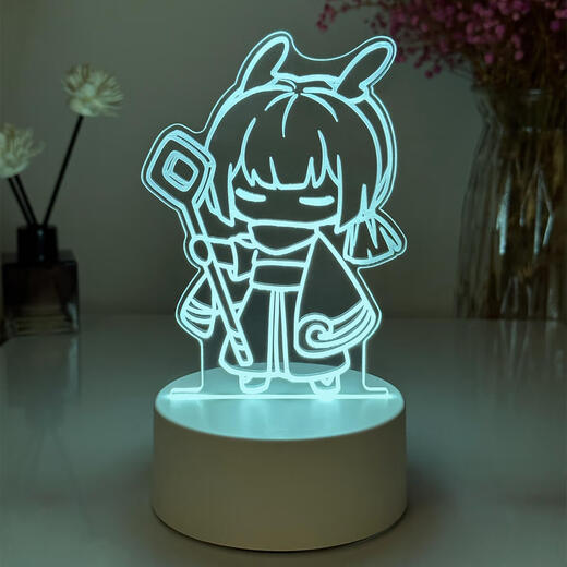 YWZR light meets the surrounding night lights, white bird, wizard, vanity wreath, initial doll, birthday gift ornaments 9923 [cat] [sixteen colors] battery compartment + remote control