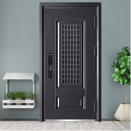 维诺亚甲级防盗门安全进户门透气家用带通风窗门中门智能锁门子母门 2050*960机械锁