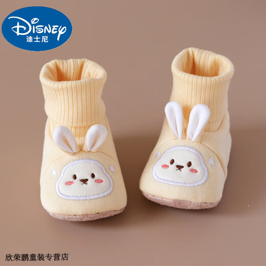Disney Baby Chaussures et chaussettes 01-6 mois Spring Baby Chaussures Nouveau-Born 3 Soft Soft Soches intégrées Chaussures Tissu 5