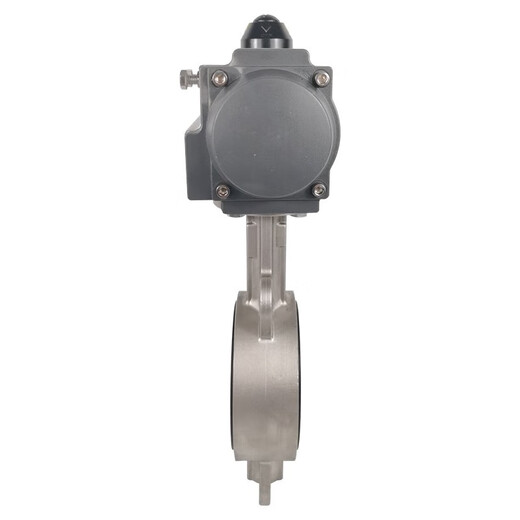 D671X / F-16p en acier inoxydable Valve de papillon pneumatique 304 paires Type de serrage Tetrafluoro Valve DN100 150 250 300 DN200 (acier inoxydable + joint Tetrafluoro)