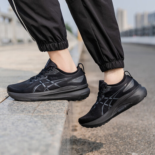 ASICS (ASICS) ASICS Zapatos de hombres Black Warrior Summer NUEVO KAYANO31 Zapatos de carrera de zapatos gruesos zapatos absorbentes y transpirables 1011B867-001/Modelo de imagen principal 39