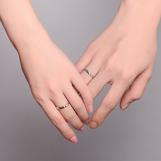 Tico loves you forever pt950 platinum ring, a pair of platinum rings, couple's live diamond ring, birthday gift