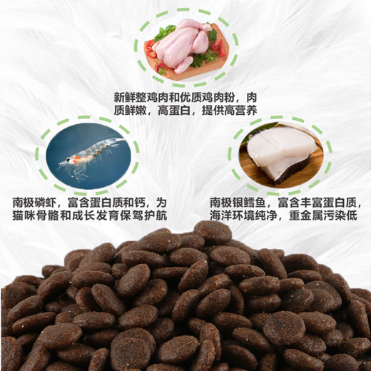 OIMG Plum Blossom Palm Young Cat Food Grain-free, Natural, High Protein, No Heat, Low Salt, High Weight Gain 1.25kg, Chicken Flavor 1.25kg