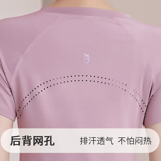 Bo Naling Yoga Wear Two-piece Set for Women Summer Quick-Drying Pilates Running Fitness Sportswear Short-Sleeved Mid-Length Pants Suit Yoga Wear Pink Long Suit L 110-130Jin Jin is equal to 0.5 kg