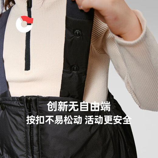 Nanny Goose baby adjustable down overalls for boys and girls warm trousers down pants winter jumpsuit NG2704 elephant gray 130