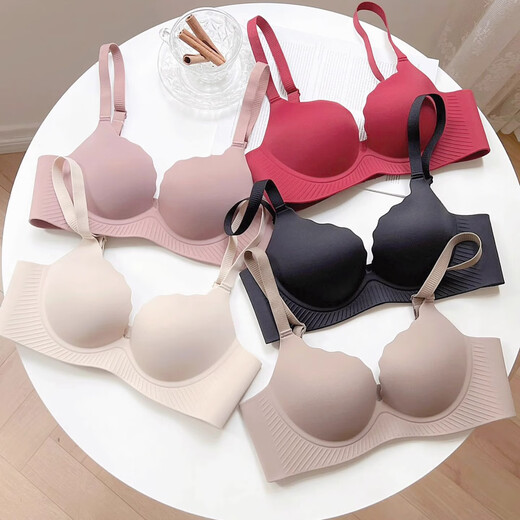 Sous-vêtements pour les femmes avec de petits seins rassemblés pour montrer de grands seins plats, des seins secondaires épaissis de 5 cm, un soutien-gorge anti-sac et un soutien-gorge sans marque réglable, la couleur de la peau M [34 / 75AB]