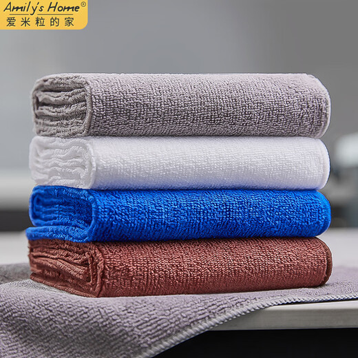 MiLi's home milk tea shop rags absorb water barista bar commercial towel kitchen restaurant table wiping linen light gray 10 pieces 30*30cm