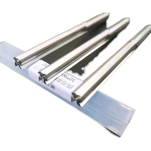 Customized two- and four-blade straight slot milling cutter hollow knife for cutting and slotting EVA solid wood density board foam tungsten steel knife four-blade diameter 6*42 blade length*70 total length
