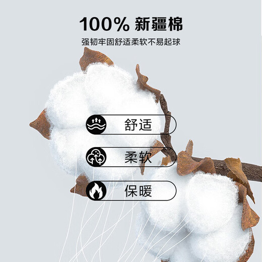 宜而爽秋上新【一等品新疆棉】男士秋裤100%纯棉保暖裤大码秋冬打底棉裤