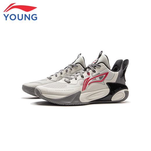 Li Ning Детская обувь детская баскетбольная обувь мужская большая детская поддержка Wind Shadow 2.0 и стабильная спортивная обувь 37ykbu072-19