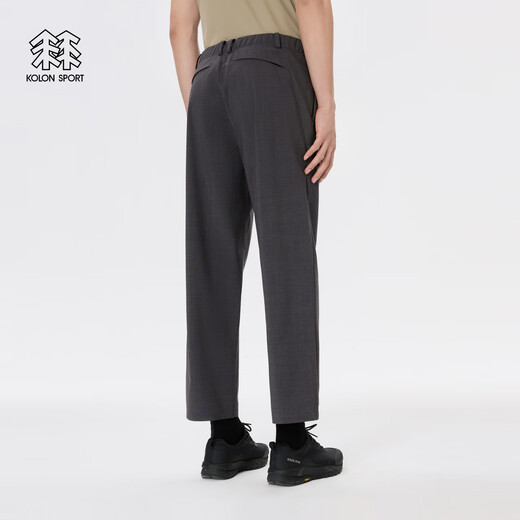 KOLON SPORT/可隆软壳长裤 男子防风耐磨羊毛户外压胶多口袋运动裤 LHLP5MT835-AS 烟灰 M 170/78A