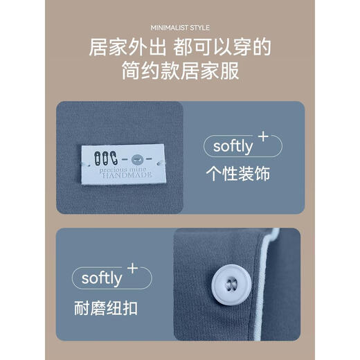
Catman MIIOW100% pure cotton pajamas for men 2025 new summer long-sleeved solid color large size can be worn outside home clothes 3881 pure cotton comfortable can be worn outside L suitable for 110-130Jin [Jin equals 0.5 kg]