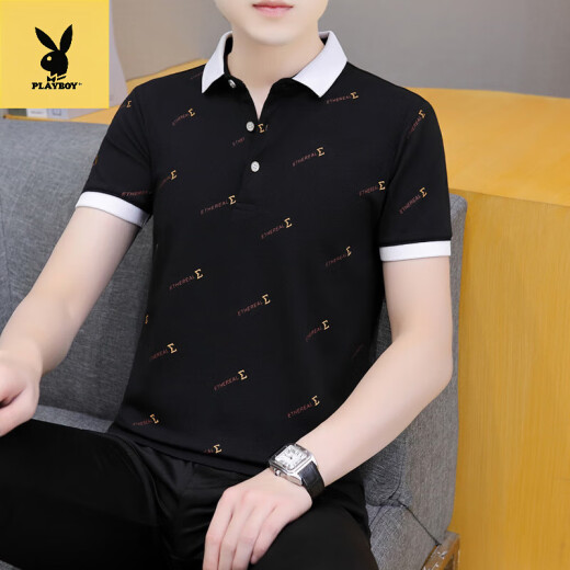 Playboy (Playboy) Camisa de tendencia de alta gama masculina para hombres de verano casual y versátil QY679 M 100-120Jin [Jin equivale a 0.5 kg]