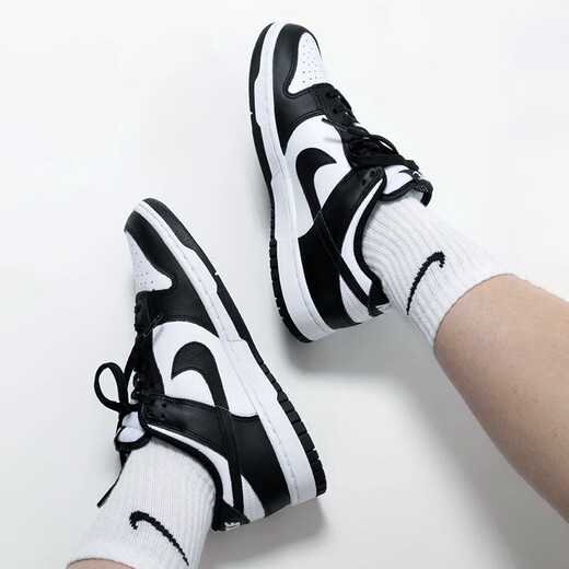 Nike Offizielle Website offizielle Herrenschuhe und Frauenschuhe Paar Sneakers Klassiker Schwarz-Weiß-Panda Dunk Nicht-Schlupf-Kee-Resistante Casual Shoes DD1391-100 Männer/CW1590-100 Frauen 39 Frauen