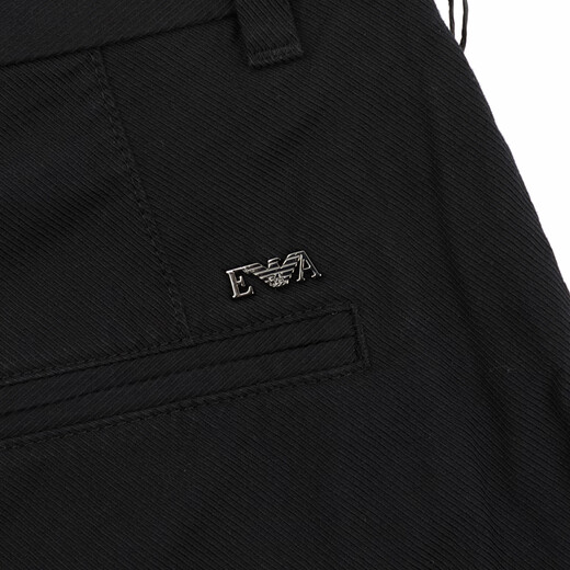 ARMANI/ARMANI EA Herren Eagle Mark Slim Hosen Business Casual Hosen EM001505 AF13784 Schwarz UC001 52