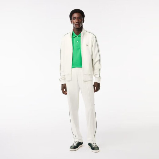 Crocodile (LACOSTE) exquisite and comfortable piqué cotton men's versatile French Paris color-blocked pants men's sweatpants and sweatpants XH1412 Blue S - 3