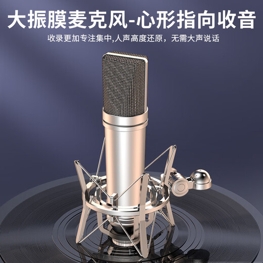 Good Shepherd sound card live broadcast equipment microphone noise reduction condenser microphone U87 professional recording large diaphragm microphone