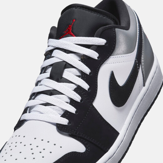 Nike Nike Men's Casual Shoes Jordan AJ1 Jordan 1 Low Top Sneakers HF3148-106 Negro Blanco Gris 44